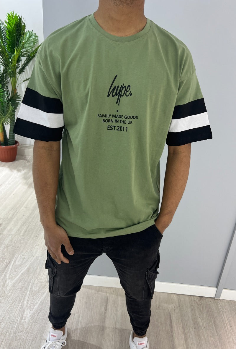 Oversized T-shirt (Groen) Hype Unisex. Heren. Sale.